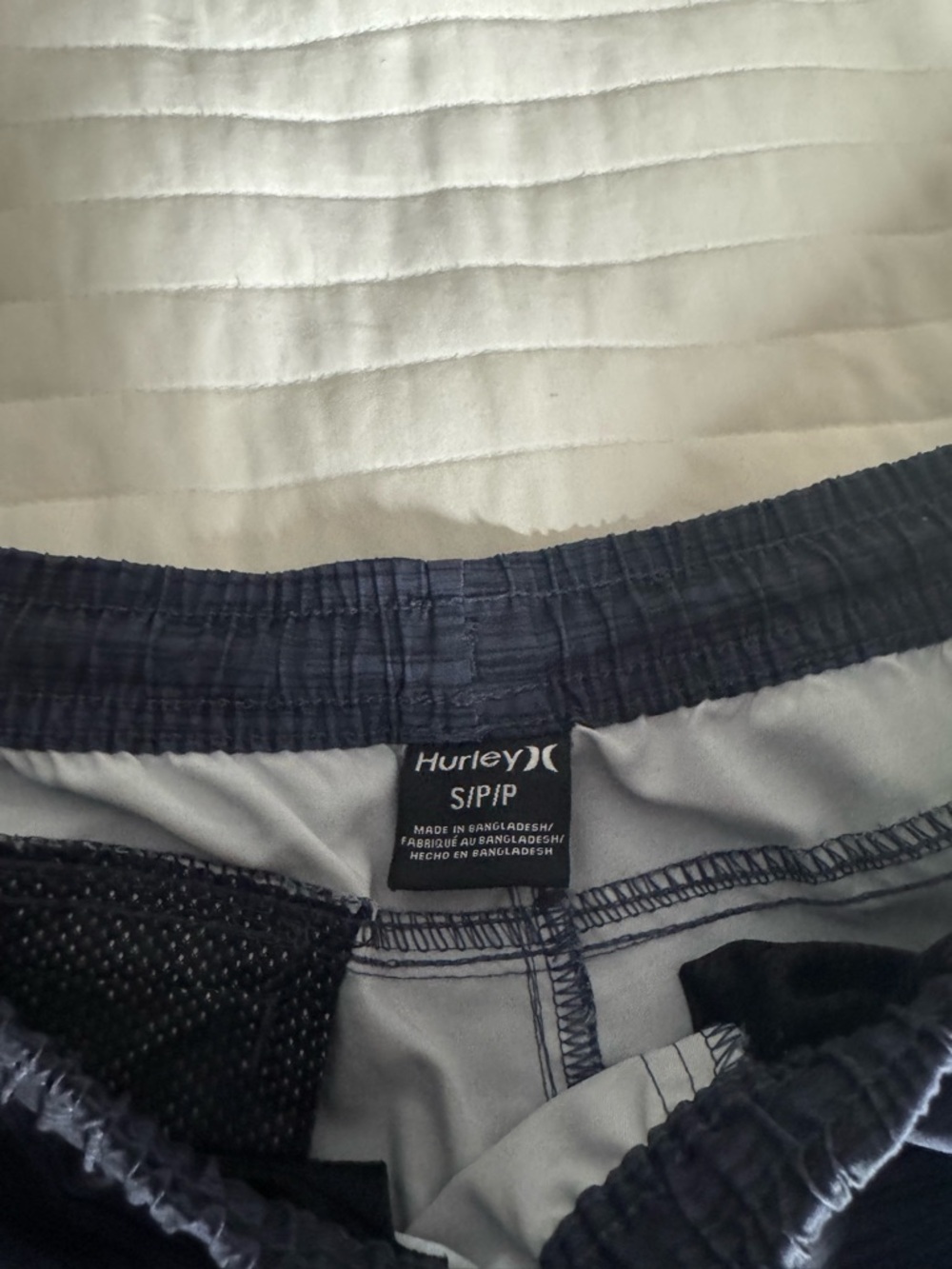 Hurley Men's Dark Navy Athletic Drawstring Shorts - Picture 3 of 4